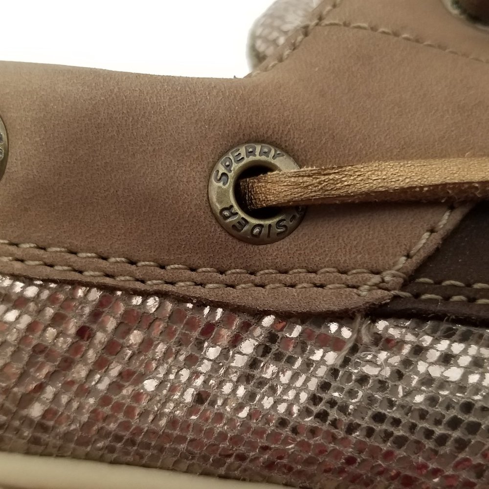 Sperry Top-Sider Ivyfish Metallic Python 3-Eye Bo… - image 5